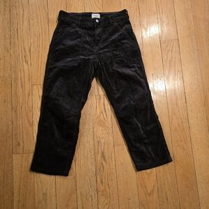 Anthropologie Pilcro The Wanderer Relaxed-Leg Corduroy Pants Carbon 27P